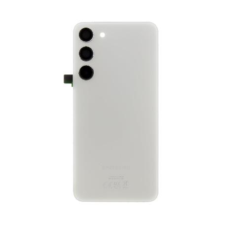 TAPA TRASERA DE BATERIA SERVICE PACK PARA  GALAXY S23 PLUS SM-S916 - CON LENTE - CREMA