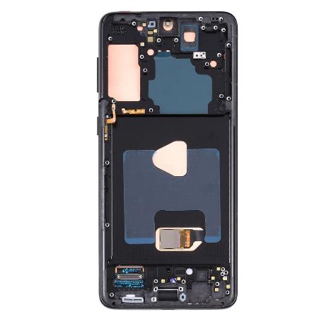 PANTALLA COMPLETA CON MARCO PARA  GALAXY S21 PLUS SM-G996 - NEGRA - CALIDAD OLED