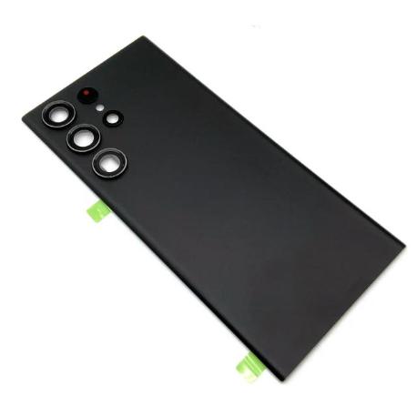 TAPA TRASERA DE BATERIA PARA SAMSUNG GALAXY S23 ULTRA SM-S918 - CON LENTE - NEGRA