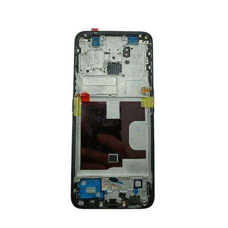 PANTALLA COMPLETA CON MARCO PARA  RENO 2Z  - NEGRA - CALIDAD OLED