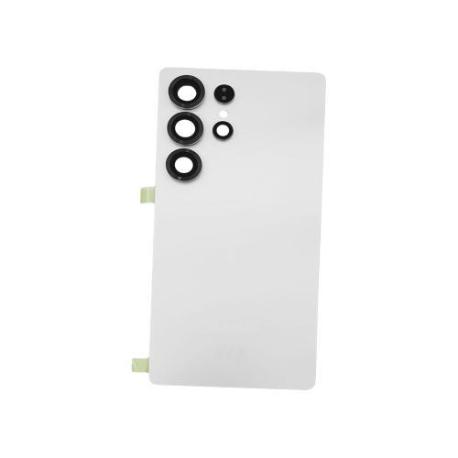 TAPA TRASERA DE BATERIA SERVICE PACK PARA  GALAXY S25 ULTRA SM-S938 - CON LENTE - BLANCA (TITANIO PLATA)