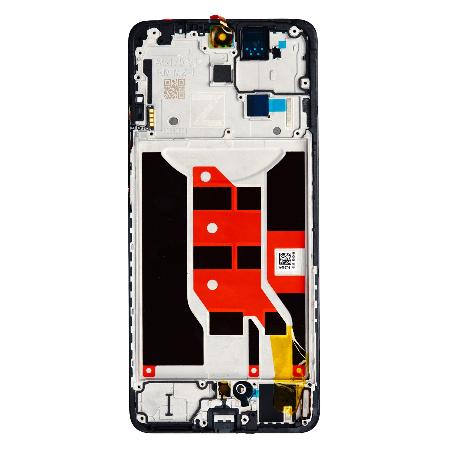 PANTALLA COMPLETA CON MARCO PARA RENO 12F 5G CPH2637 - NEGRA - CALIDAD OLED