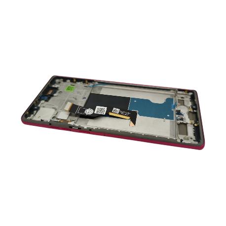 PANTALLA COMPLETA CON MARCO PARA EDGE 50 FUSION - ROSA - CALIDAD OLED