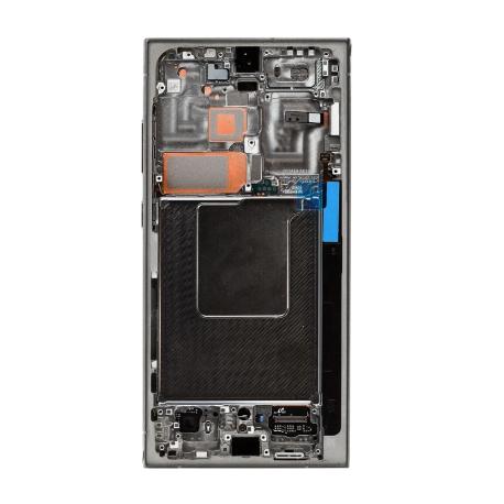 PANTALLA COMPLETA CON MARCO SERVICE PACK PARA  GALAXY S24 ULTRA SM-S928 - GRIS, NARANJA, VIOLETA
