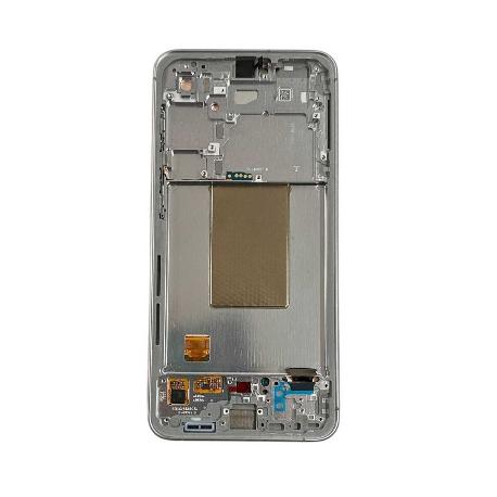 PANTALLA COMPLETA CON MARCO PARA  GALAXY S24 FE SM-S721 - BLANCO / PLATA, AZUL, GRIS, VERDE, AMARILLA