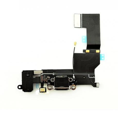 FLEX CONECTOR DE CARGA, MICROFONO Y ANTENA PARA IPHONE SE - NEGRA