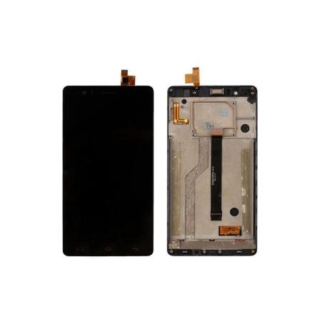 REPUESTO  PANTALLA LCD DISPLAY + TACTIL CON MARCO ORIGINAL BQ AQUARIS E6 NEGRA - RECUPERADA