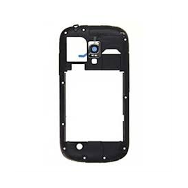 carcasa intermedia con lente de camara samsung galaxy s3 i8190 azul