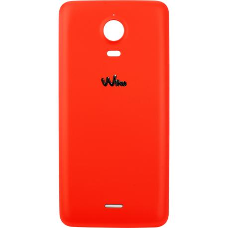 TAPA TRASERA DE BATERIA ORIGINAL PARA WIKO WAX - ROJA 