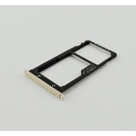 BANDEJA DE TARJETA SIM Y MICROSD PARA HUAWEI G8, GX8, G7 PLUS - ORO