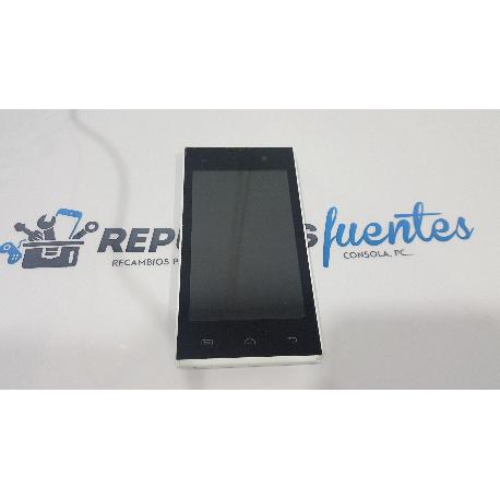 PANTALLA LCD + TACTIL CON MARCO ORIGINAL PARA QILIVE Q4034 BLANCA - RECUPERADA