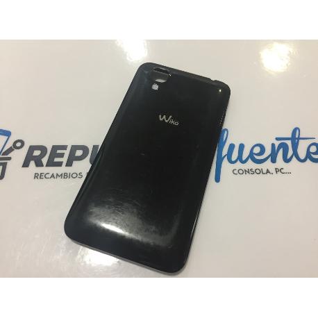 TAPA TRASERA DE BATERIA ORIGINAL PARA WIKO SUNSET NEGRA - RECUPERADA