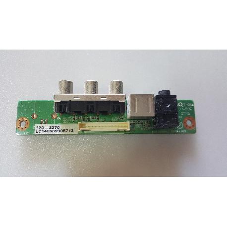 ENTRADA VIDEO LATERAL SIDE AV - 01004-5880 - LGB-19DZT SIDE B/D PARA HUMAX LGB-19DTT - RECUPERADA