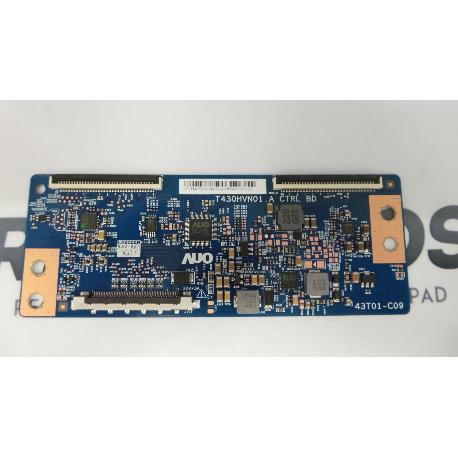 PLACA T-CON BOARD TV LG 43LH604V T430HVN01.A CTRL BD 43T01-C09