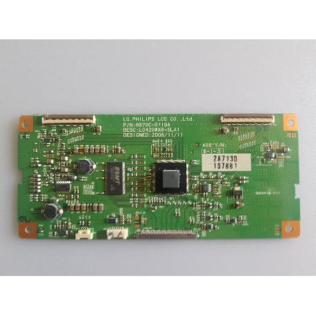 PLACA T-CON 6870C-0119A LC420WX6-SLA1 PARA TV LG 42LC55 - RECUPERADA