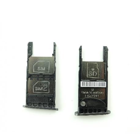 BANDEJA DE TARJETA SIM Y SD PARA MOTO G5 - NEGRA - DUAL SIM