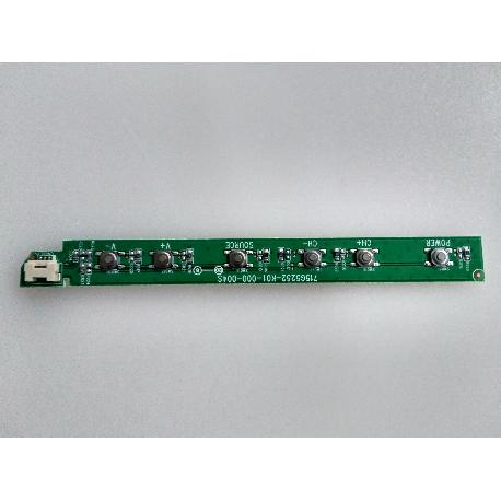 MODULO DE BOTONES KEY BOARD 715G5252-K01-000-004S PARA TV PHILIPS 42PFL3527H/12 - RECUPERADO