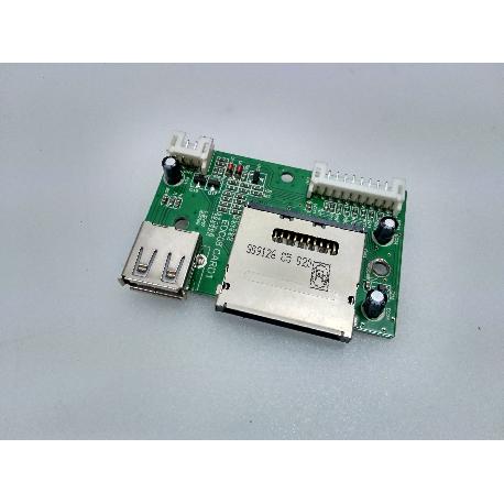 MODULO ENTRADA USB TARJETAS CARD READER PARA TV NEVIR NVR-7044 TDXT-22N - RECUPERADO