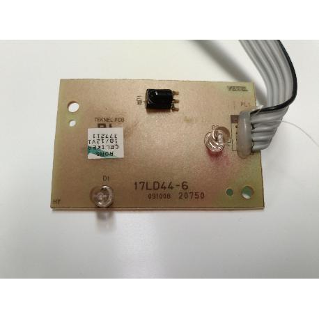 PLACA SENSOR IR 17LD44-6 PARA TV OKI TVV32T2 - RECUPEDADA