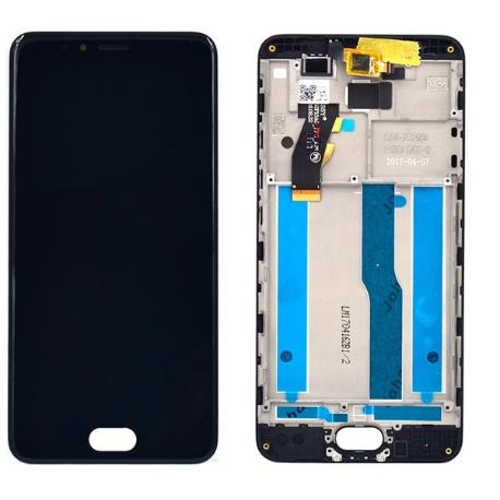 PANTALLA COMPLETA CON MARCO PARA MEIZU M5S, 5S - NEGRA