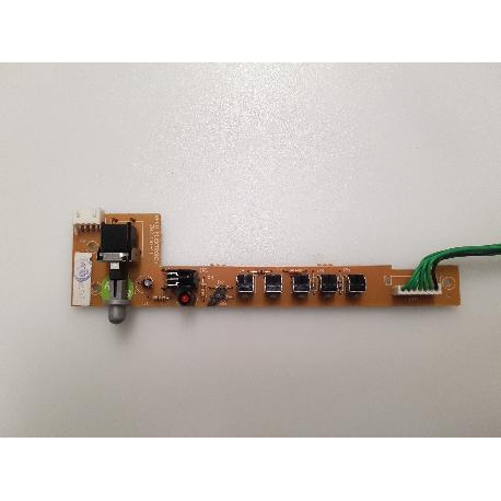 PLACA BOTONERA + BOTON DE ENCEDIDO + SENSOR IR ZH2.191-11 PARA TV OKI NR OKI TV20A1 - RECUPERADA