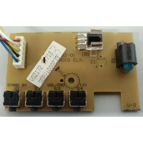 MODULO DE BOTONES Y RECEPTOR IR VSZ172 PARA TV 22VLE2102C - RECUPERADO