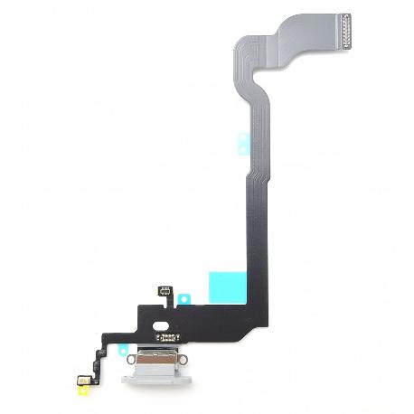 FLEX CONECTOR DE CARGA / DATOS Y MICROFONO PARA IPHONE X - BLANCO