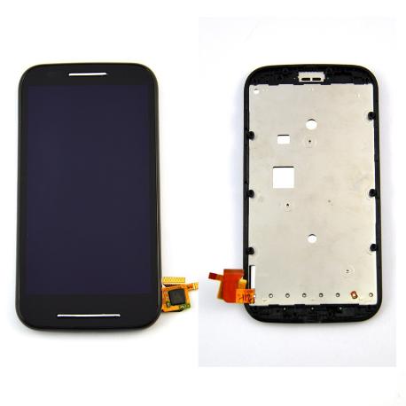 PANTALLA TACTIL + LCD DISPLAY CON MARCO MOTOROLA MOTO E XT1021 XT1022 XT1025 NEGRA