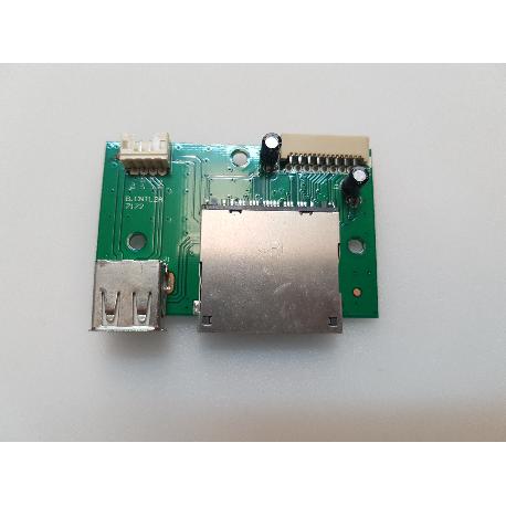 PLACA LECTOR DE SD + USB B.CNTL2A 7172 PARA TV LENCO DVT-2451 - RECUPERADA