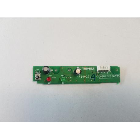 PLACA SENSOR IR V28A000005A3 PARA TV TOSHIBA 37WL66Z - RECUPERADA