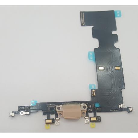 MODULO CONECTOR DE CARGA / DATOS Y MICROFONO PARA IPHONE 8 PLUS - DORADO