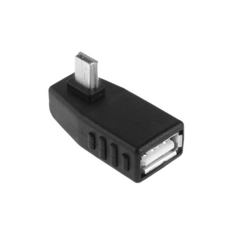 ADAPTADOR NEGRO OTG USB HEMBRA A MINI USB MACHO