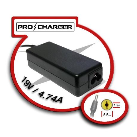 CARGADOR DE PORTATIL - 19V/4.74A 5.5MM X 1.5 MM 90W