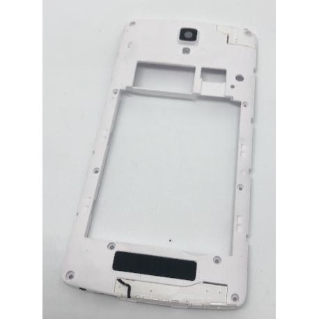 CARCASA INTERMEDIA BLANCA ORIGINAL ZTE BLADE L5 PLUS - RECUPERADA