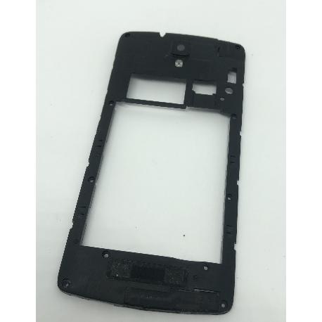 CARCASA INTERMEDIA NEGRA ORIGINAL ZTE BLADE L5 PLUS - RECUPERADA