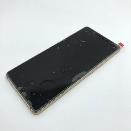 PANTALLA LCD DISPLAY + TACTIL CON MARCO PARA ZTE NUBIA Z11 - NEGRA / MARCO ORO