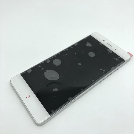 PANTALLA LCD DISPLAY + TACTIL CON MARCO PARA ZTE NUBIA Z11 - BLANCA 