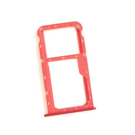 BANDEJA DE TARJETA SIM Y SD PARA HUAWEI HONOR 7X - ROJA