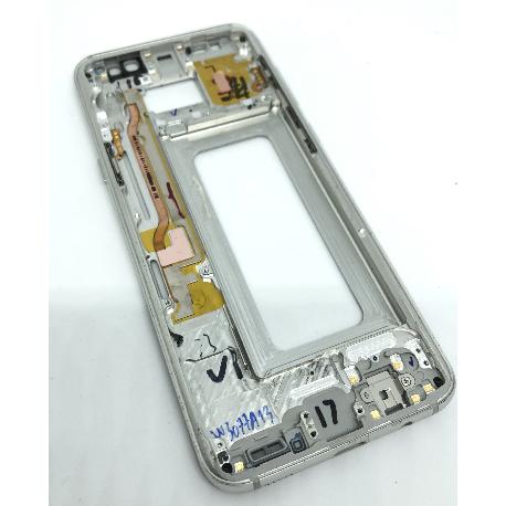 CARCASA FRONTAL LCD PARA SAMSUNG S8 PLUS - PLATA - DESMONTAJE