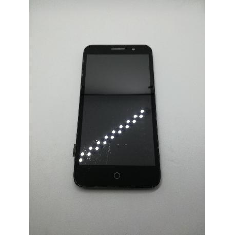 PANTALLA LCD DISPLAY + TACTIL CON MARCO ORIGINAL ALCATEL ONE TOUCH PIXI 3 (5.0) 5015X - NEGRA / RECUPERADA