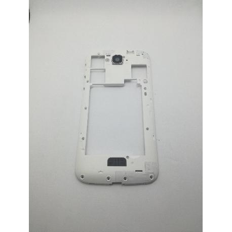 CARCASA INTERMEDIA CON LENTE DE CAMARA PARA ALCATEL TOUCH POP C7 OT 7040 7041X - BLANCA