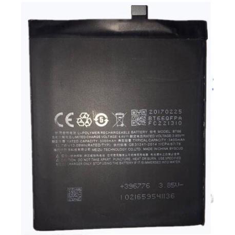 BATERIA BT66 PARA MEIZU PRO 6 PLUS 3400MAH M686Q