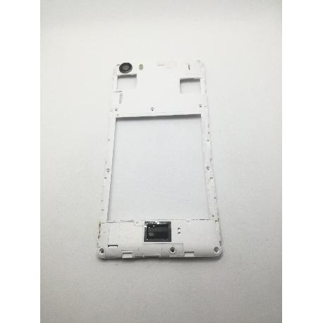 CARCASA INTERMEDIA ORIGINAL PARA WIKO FEVER BLANCA - RECUPERADA 