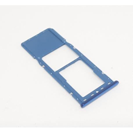 SOPORTE BANDEJA SIM + SD ORIGINAL PARA SAMSUNG GALAXY A7 2018 A750F - AZUL  