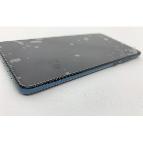 PANTALLA COMPLETA CON MARCO VERDE PARA HUAWEI MATE 20 - NEGRA