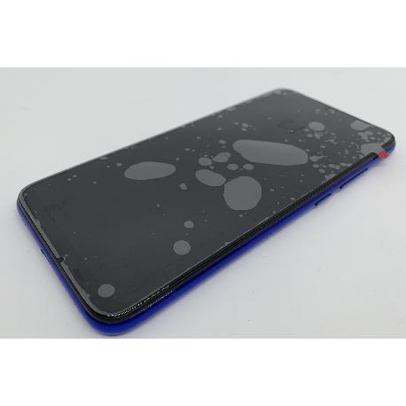 PANTALLA CON MARCO AZUL PARA XIAOMI REDMI NOTE 7 - NEGRA