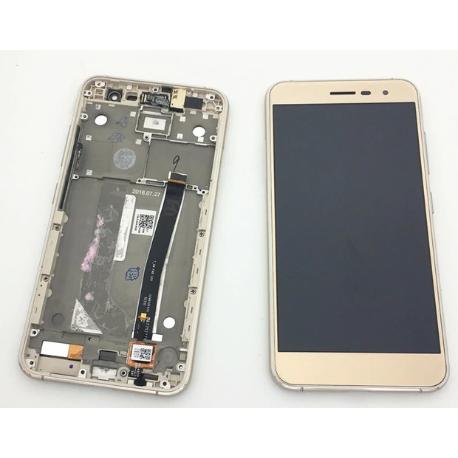 PANTALLA COMPLETA CON MARCO PARA ASUS ZENFONE 3  ZE520KL  - ORO