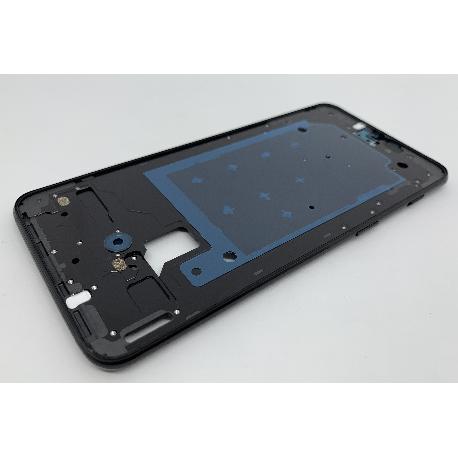 CARCASA FRONTAL Y MARCO LATERAL PARA ONEPLUS 6T - NEGRA