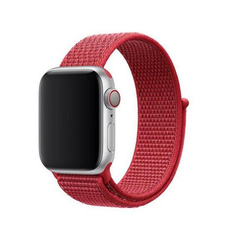 CORREA DE NYLON PARA APPLE WATCH 40/44MM, WATCH 3 / 4 - ROJO