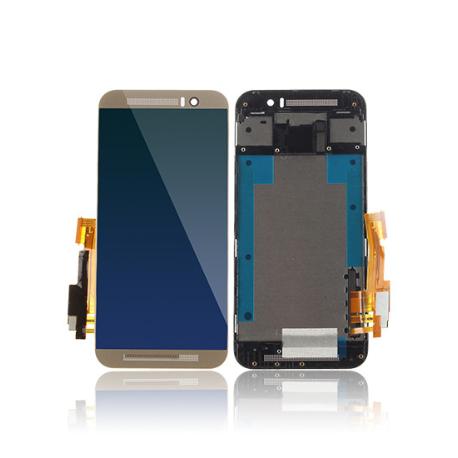 PANTALLA LCD DISPLAY + TACTIL CON MARCO PARA HTC ONE M9+ , M9 PLUS - ORO